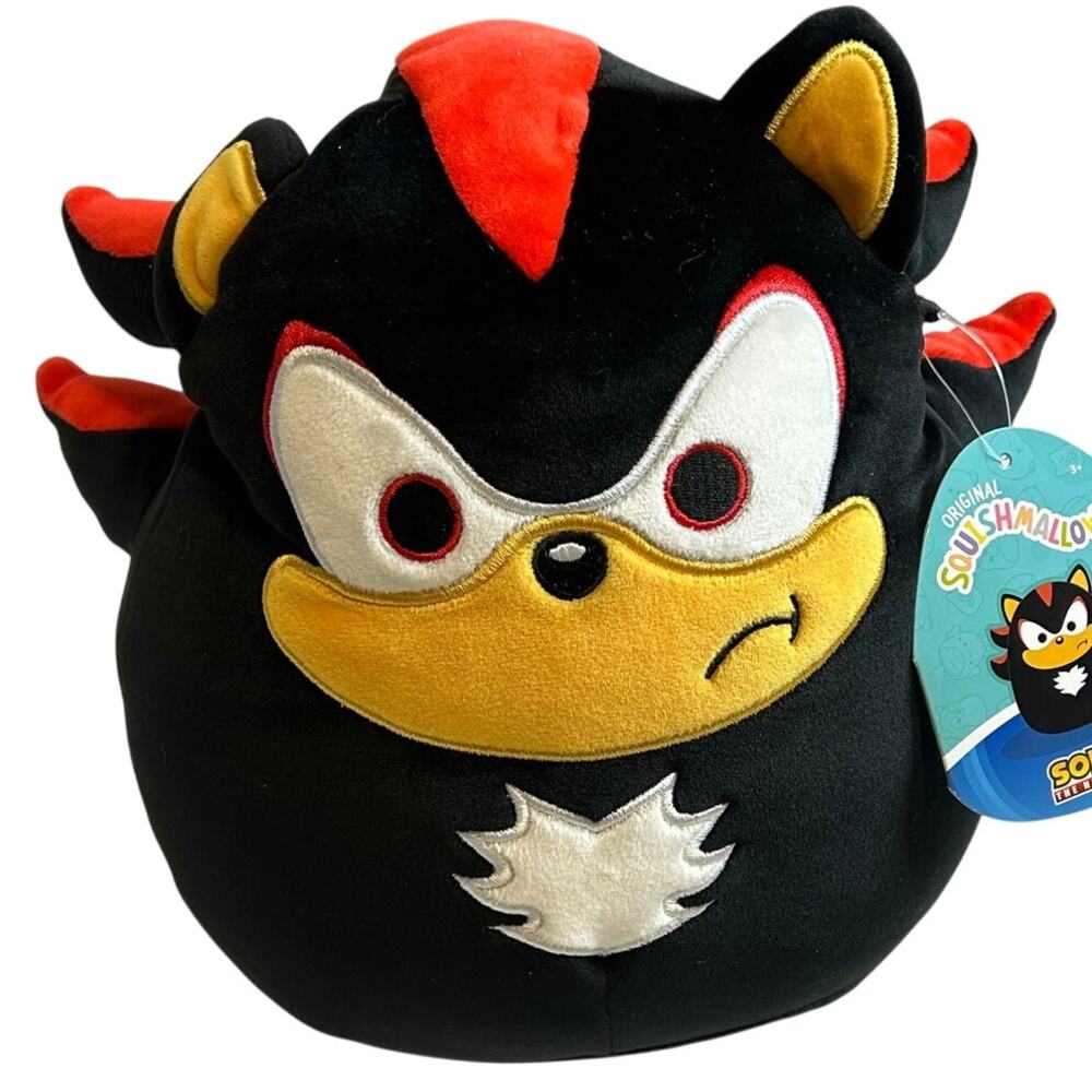 Squishmallows Sonic the Hedgehog Shadow 8-inch Plush NWT